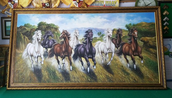 Detail Lukisan Kuda Liar Nomer 33