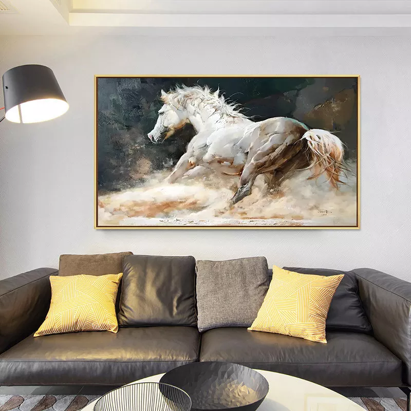 Detail Lukisan Kuda Putih Nomer 49