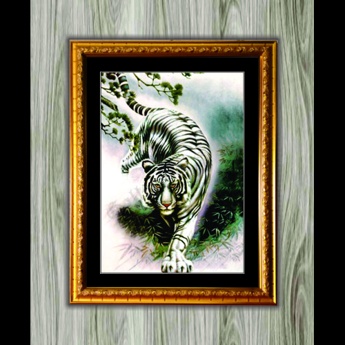 Detail Lukisan Macan Putih Nomer 13