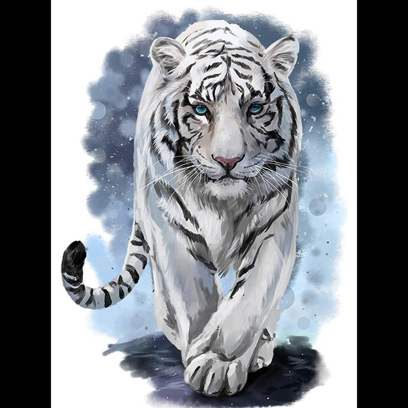 Detail Lukisan Macan Putih Nomer 15