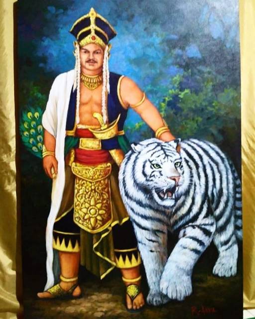 Detail Lukisan Macan Putih Nomer 30