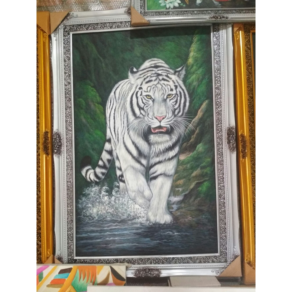 Detail Lukisan Macan Putih Nomer 42
