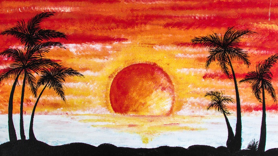 Detail Lukisan Matahari Terbit Nomer 10