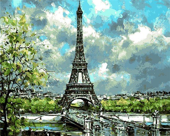 Detail Lukisan Menara Eiffel Paris Nomer 21
