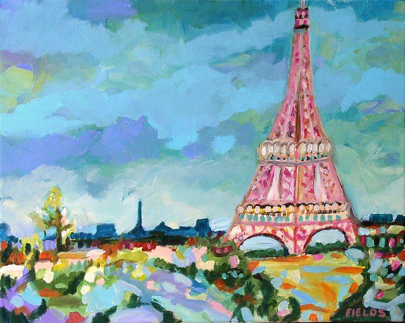 Detail Lukisan Menara Eiffel Paris Nomer 23