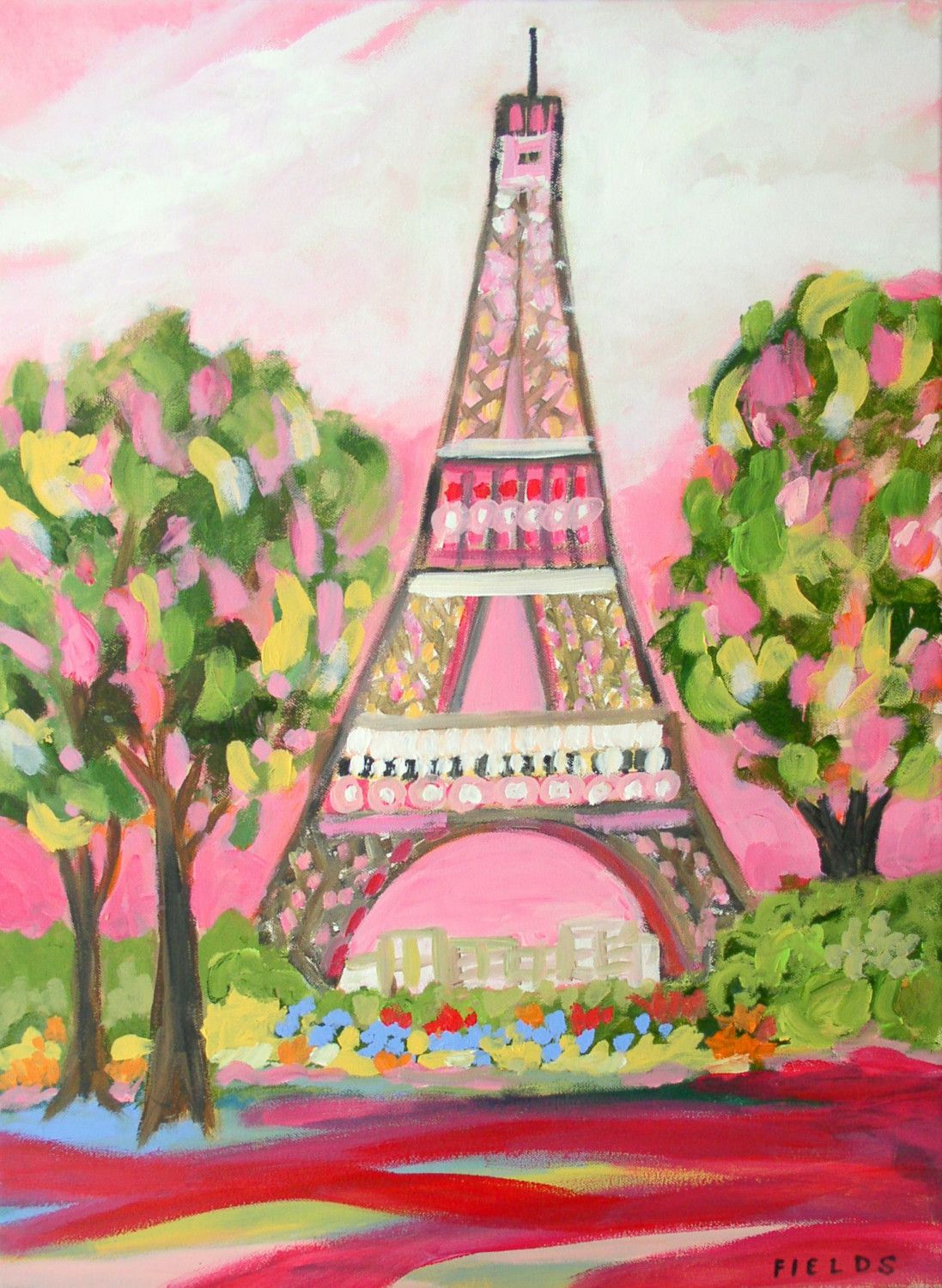 Detail Lukisan Menara Eiffel Paris Nomer 25