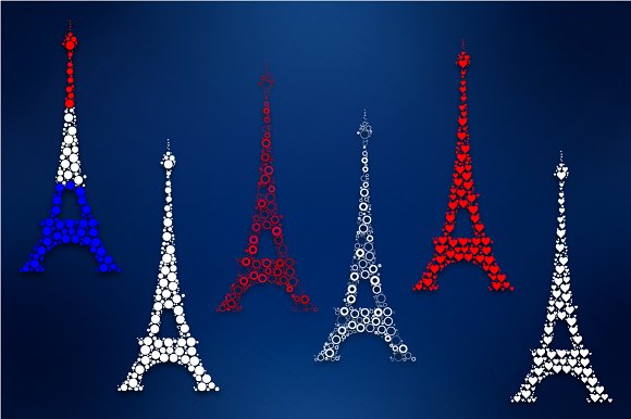 Detail Lukisan Menara Eiffel Paris Nomer 28