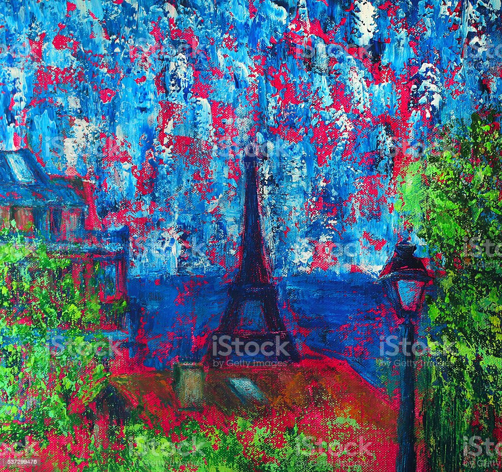 Detail Lukisan Menara Eiffel Paris Nomer 38