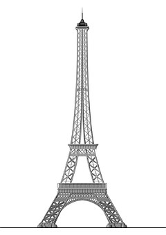 Detail Lukisan Menara Eiffel Paris Nomer 5
