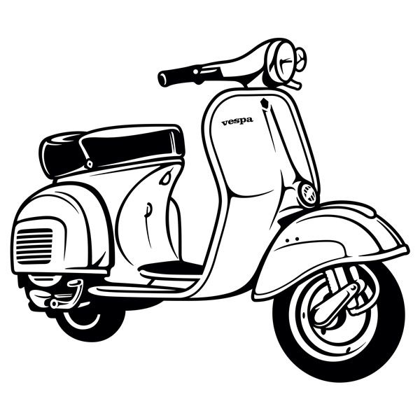 Detail Lukisan Motor Vespa Nomer 8