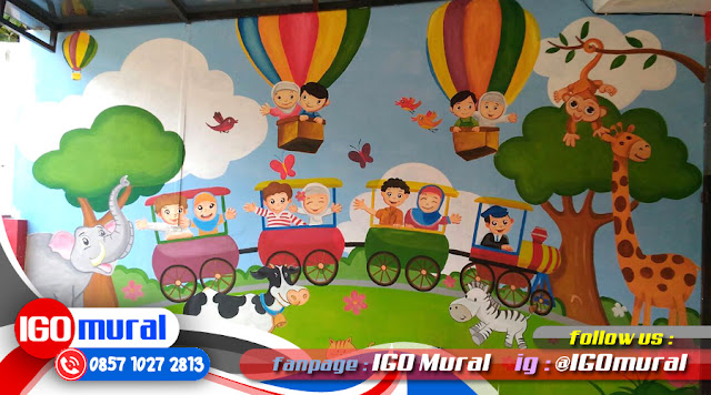 Detail Lukisan Mural Dinding Sekolah Nomer 17