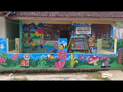 Detail Lukisan Mural Dinding Sekolah Nomer 44