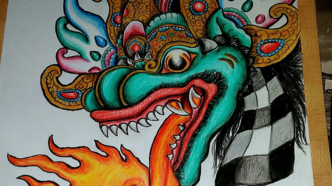 Detail Lukisan Naga Bali Nomer 6