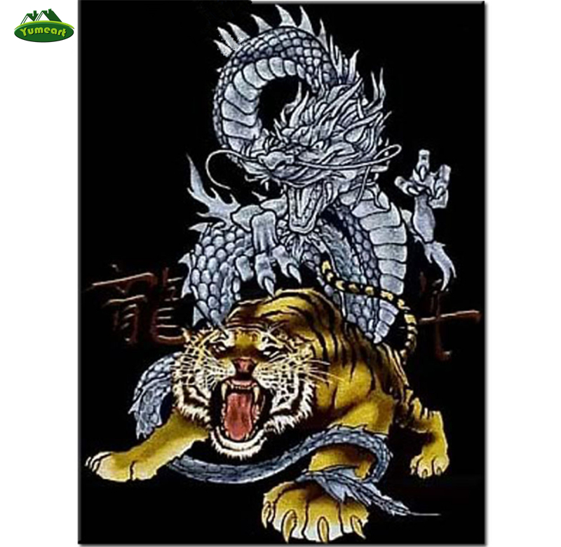 Detail Lukisan Naga Dan Harimau Nomer 6