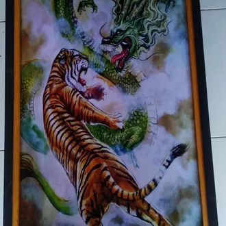 Detail Lukisan Naga Vs Harimau Nomer 12