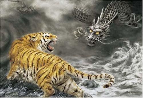 Detail Lukisan Naga Vs Harimau Nomer 43