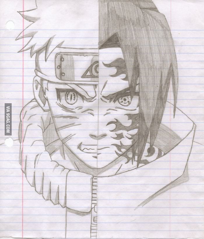 Detail Lukisan Naruto Dan Sasuke Nomer 3