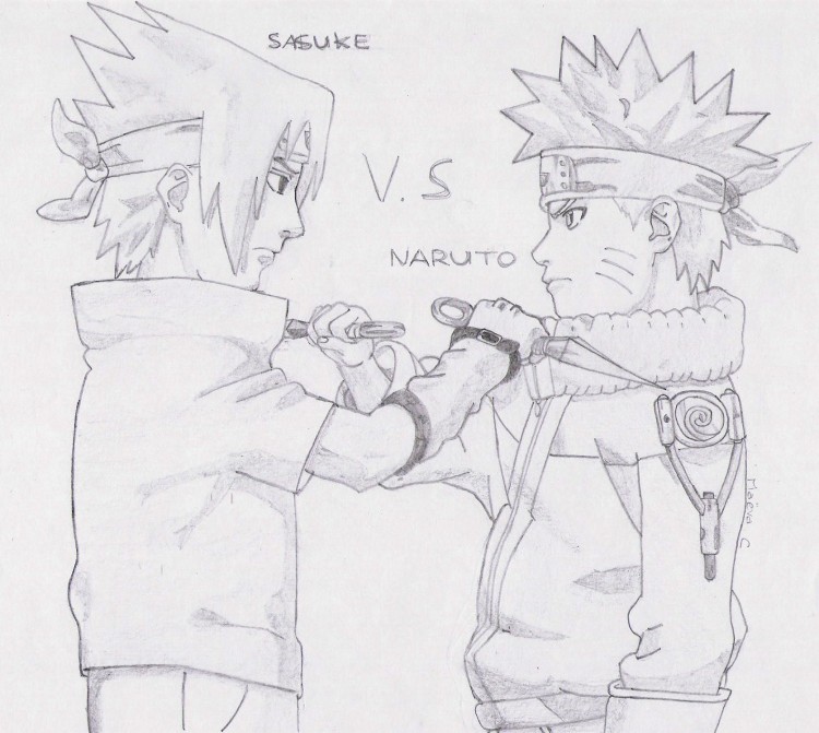 Detail Lukisan Naruto Dan Sasuke Nomer 9