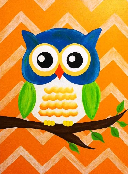 Lukisan Owl - KibrisPDR