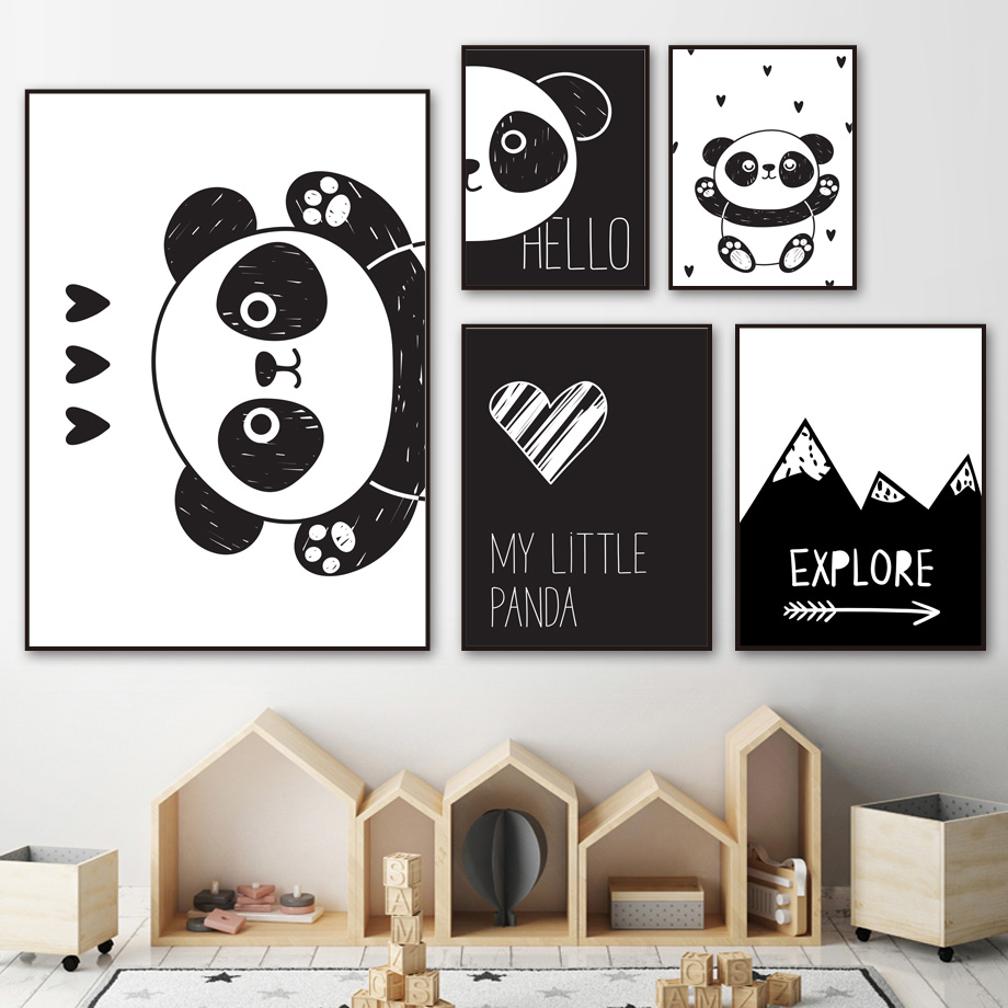 Detail Lukisan Panda Di Dinding Nomer 13