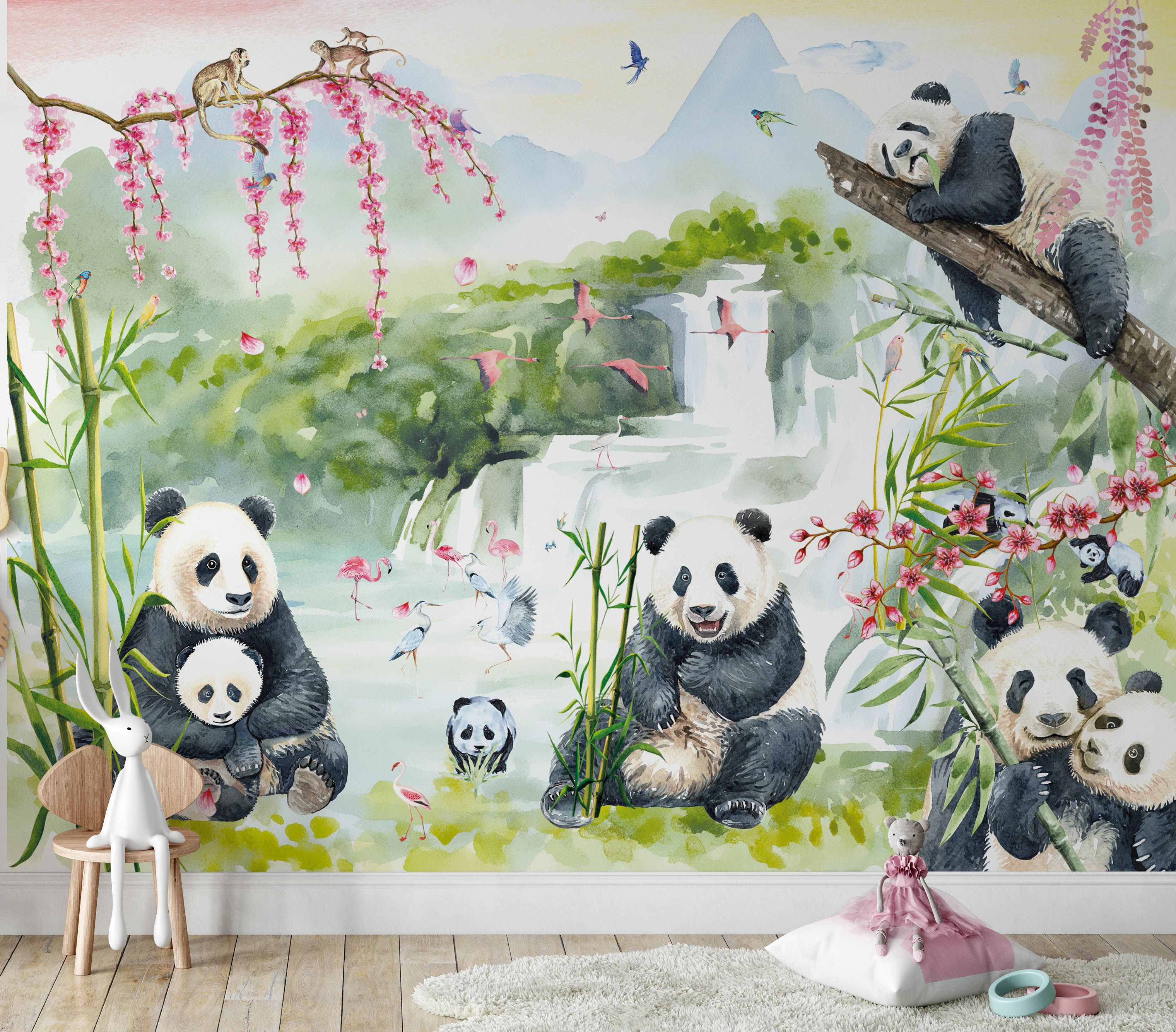 Detail Lukisan Panda Di Dinding Nomer 37