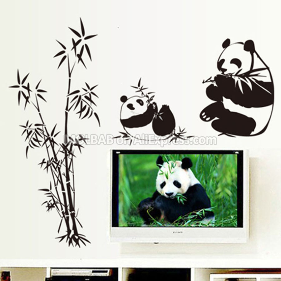 Detail Lukisan Panda Di Dinding Nomer 8