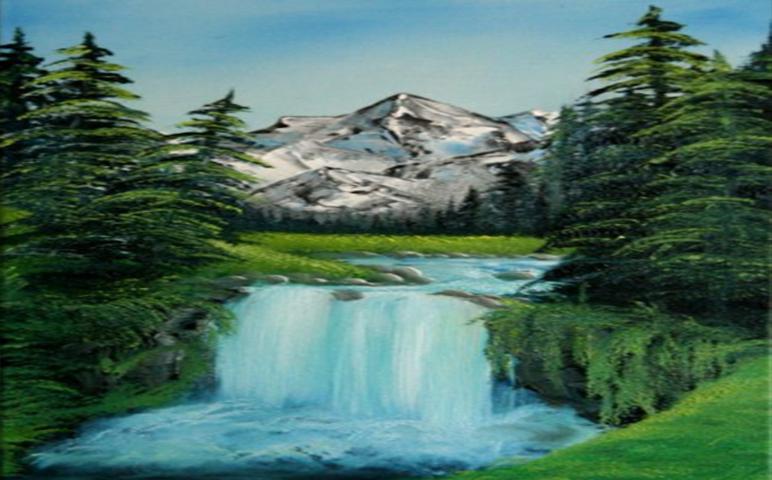 Download Lukisan Pegunungan Indah Nomer 16