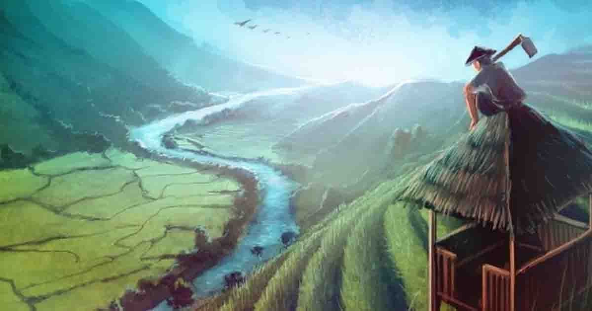 Detail Lukisan Pegunungan Indah Nomer 53
