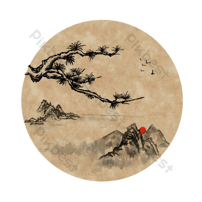 Detail Lukisan Pemandangan Cina Kuno Nomer 37