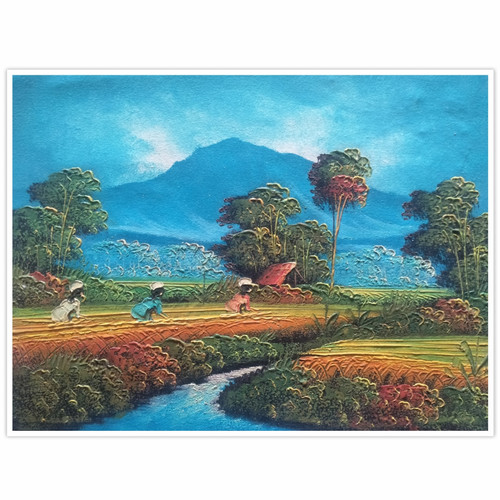 Detail Lukisan Pemandangan Gunung Nomer 26