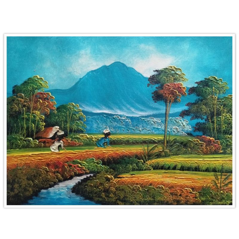 Detail Lukisan Pemandangan Gunung Nomer 44