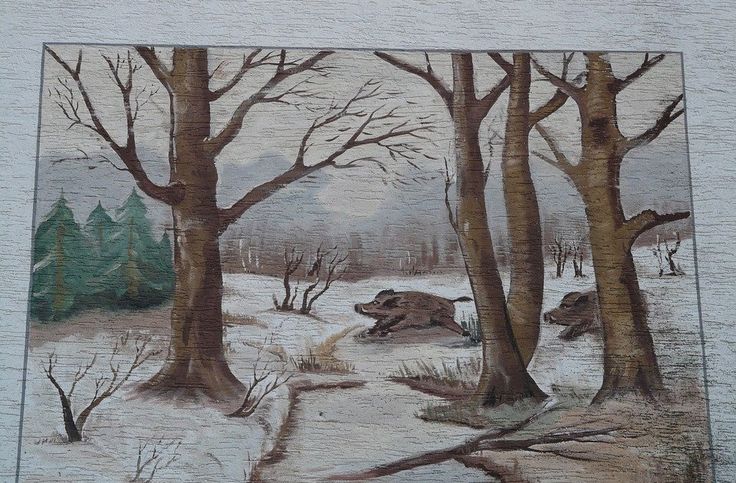 Detail Lukisan Pemandangan Hutan Nomer 27