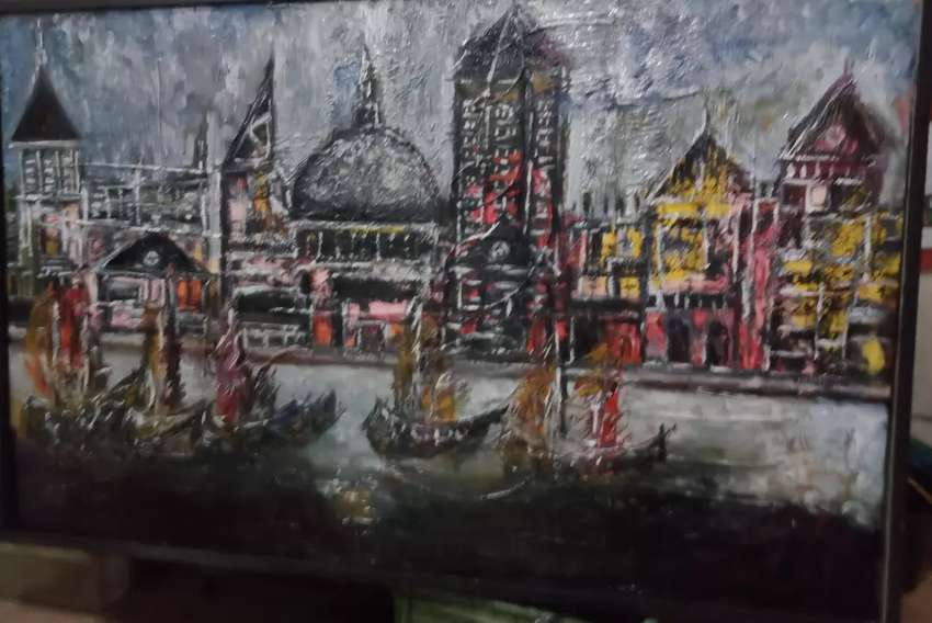 Detail Lukisan Pemandangan Kota Nomer 41
