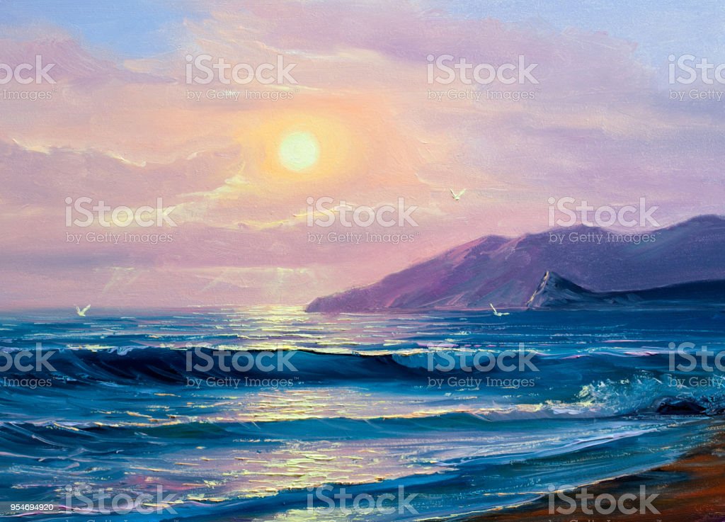 Detail Lukisan Pemandangan Laut Nomer 46