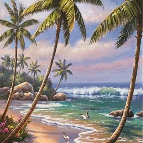 Detail Lukisan Pemandangan Pantai Nomer 12