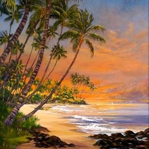 Detail Lukisan Pemandangan Pantai Nomer 38