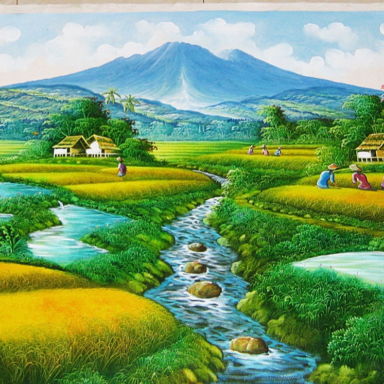 Detail Lukisan Pemandangan Pegunungan Nomer 10