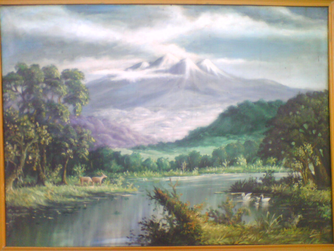 Detail Lukisan Pemandangan Raden Saleh Nomer 20