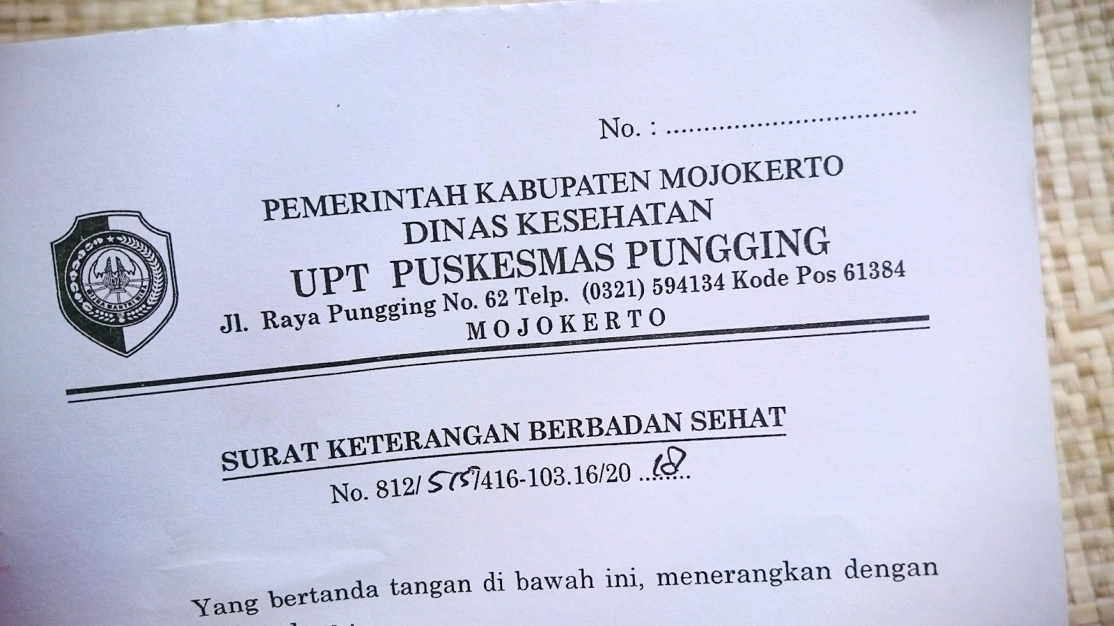 Detail Pembuatan Surat Keterangan Sehat Nomer 32