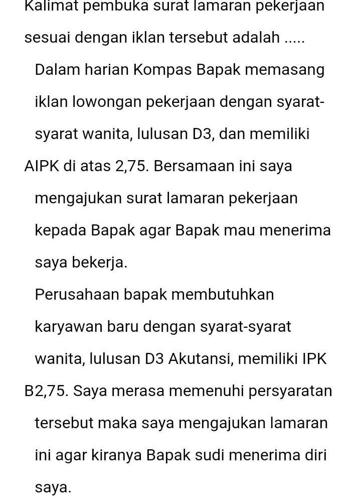 Detail Pembuka Surat Lamaran Nomer 54