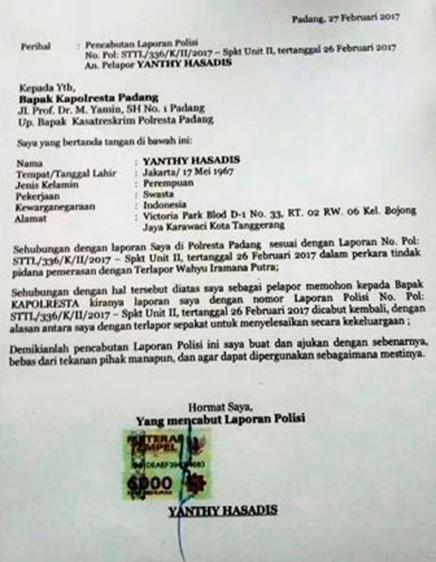 Detail Pencabutan Surat Kuasa Nomer 19