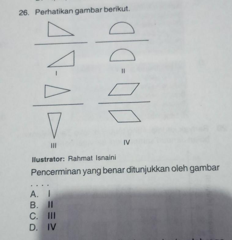 Detail Pencerminan Yang Benar Ditunjukkan Oleh Gambar Nomer 5