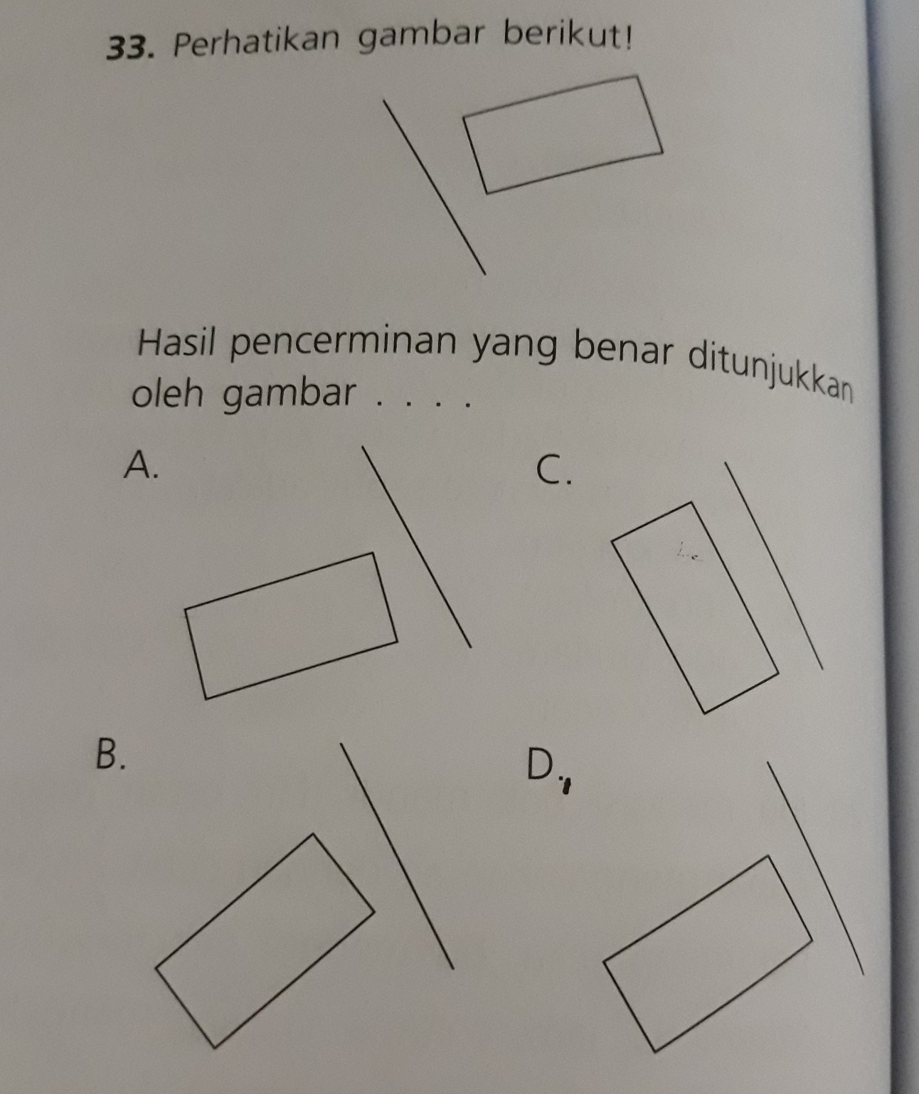 Detail Pencerminan Yang Benar Ditunjukkan Oleh Gambar Nomer 7