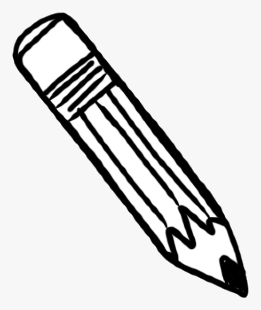 Detail Pencil Black And White Clipart Nomer 10