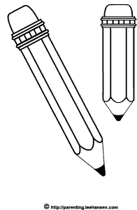 Detail Pencil Black And White Clipart Nomer 19