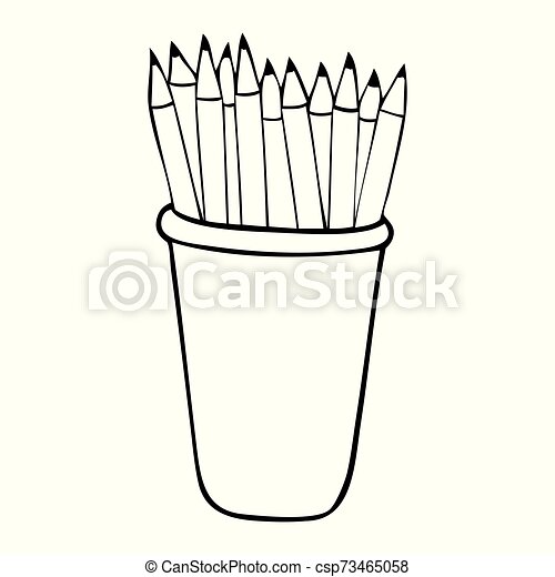 Detail Pencil Black And White Clipart Nomer 33
