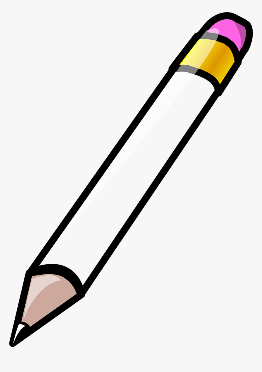 Detail Pencil Black And White Clipart Nomer 7