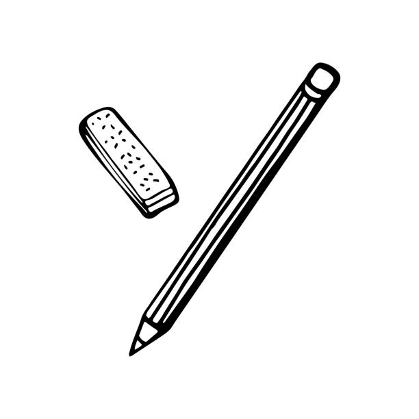 Detail Pencil Clipart Black And White Nomer 5