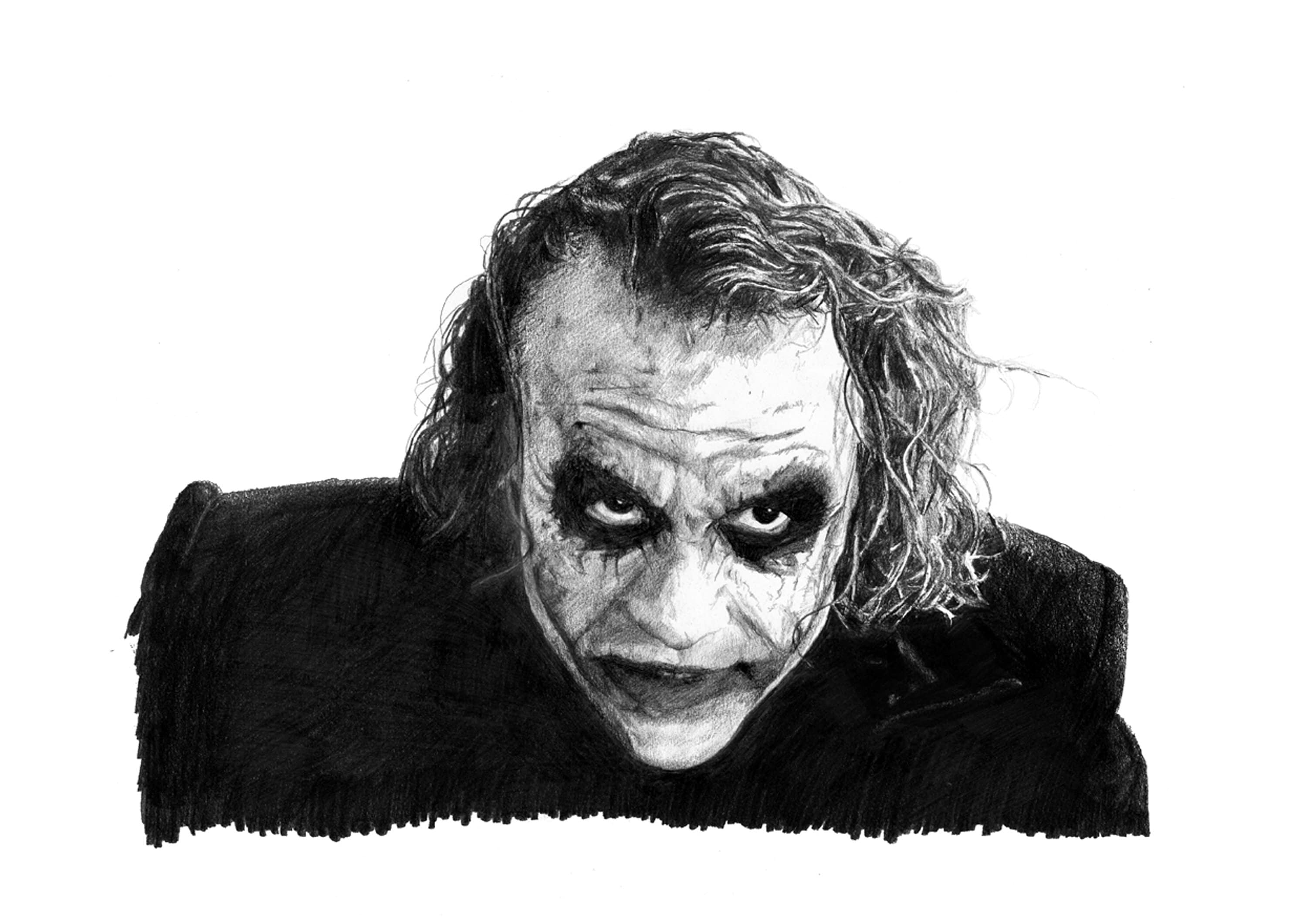 Detail Pencil Drawing Joker Nomer 33