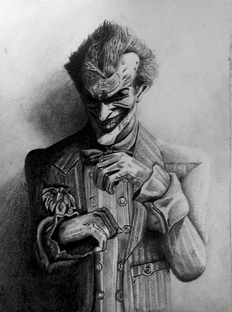 Detail Pencil Drawing Joker Nomer 38